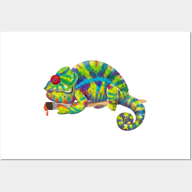 Artist Chameleon Wall Art by KatieMorrisArt